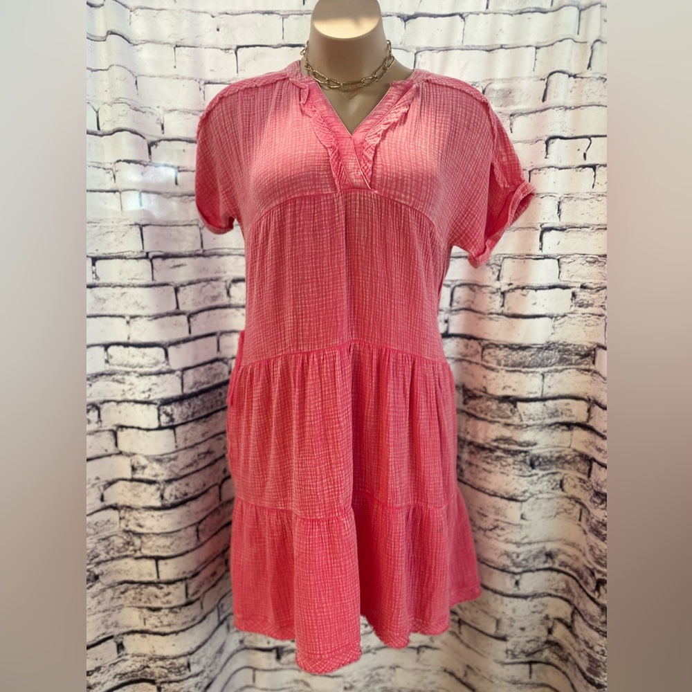 Zenana 100% cotton dress w/ pockets.